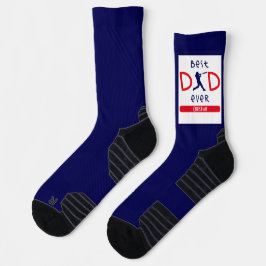 Niedliche Typografie Baseball Bester Vater je Vate Socken