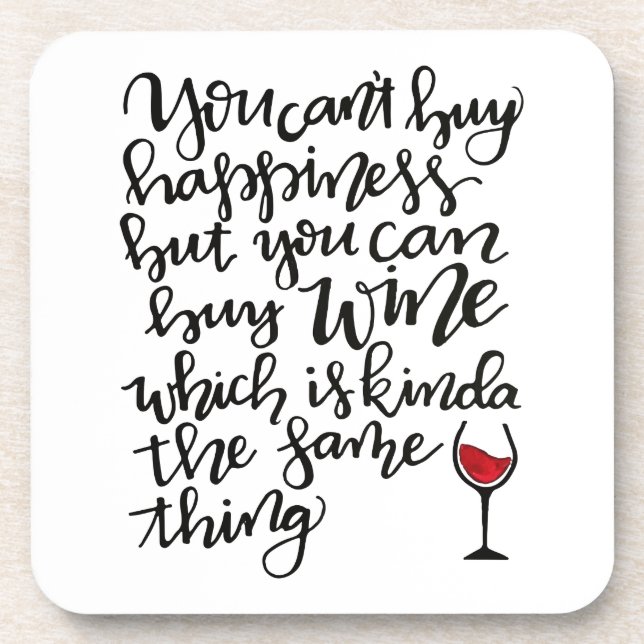 Niedliche Typografie Spaß Untersetzer (Vorderseite)