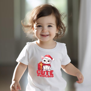Niedliche Überladung Weihnachtskitt Kleinkind T-shirt