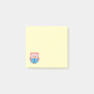 Niedliche Uhu Post-it Klebezettel