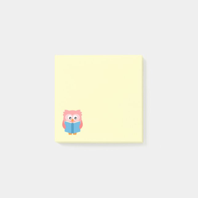 Niedliche Uhu Post-it Klebezettel (Vorderseite)