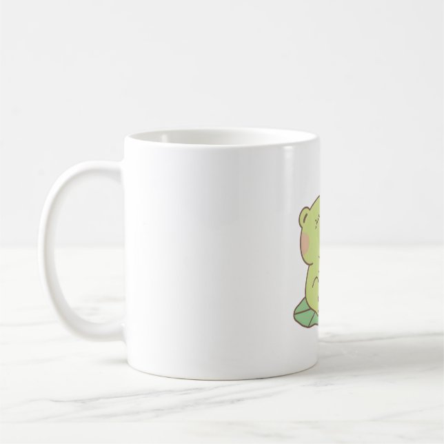 Niedliche umarmte Frösche in Liebe Kaffeetasse (Links)