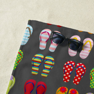 Niedliche umgedreht Flohsandalen Strandschuhe Stra Strandtuch