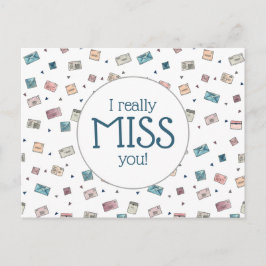 Niedliche Umschläge Miss You Teacher Postkarte