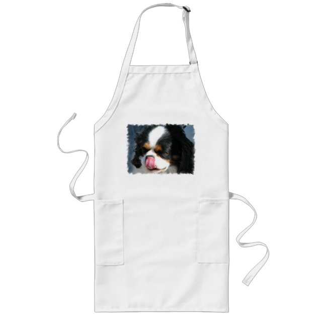 Niedliche unbekümmerte Königcharles Spaniel-lange Lange Schürze (Vorne)