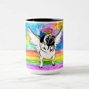 Niedliche und bunte Mops-Tasse Tasse