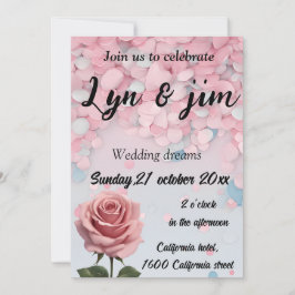 Niedliche und coole Hochzeit Einladung