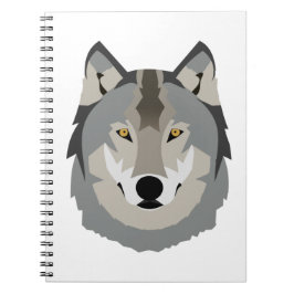 Niedliche und Coole Wolfskleidung, Illustriertes T Notizblock