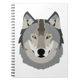 Niedliche und Coole Wolfskleidung, Illustriertes T Notizblock