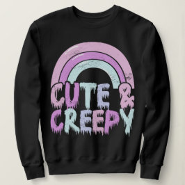 Niedliche und cremefarbene Pastel Goth Tropfen Sweatshirt