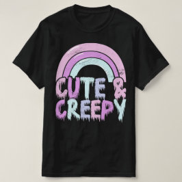 Niedliche und cremefarbene Pastel Goth Tropfen T-Shirt