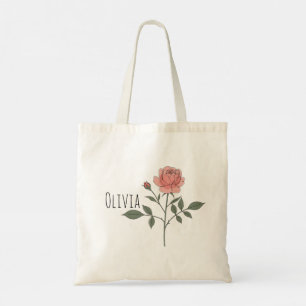 Niedliche und elegante Blume Tragetasche