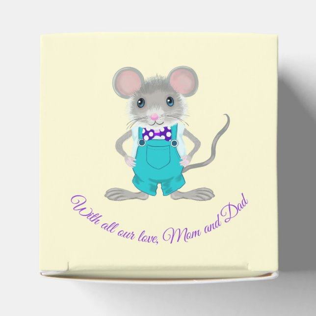 Niedliche und elegante kleine Maus Geschenkschachtel (Oben)