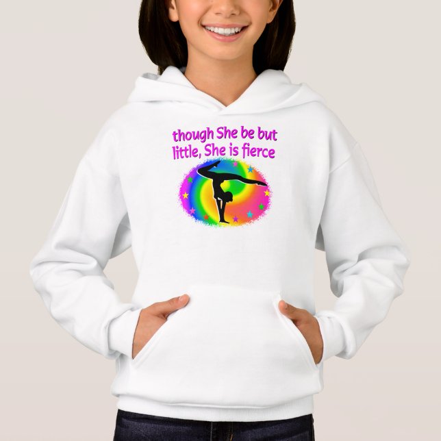 NIEDLICHE UND FARBENE GYMNASTIK-MÄDCHEN HOODIE (Vorderseite)