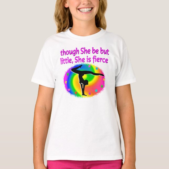 NIEDLICHE UND FARBENE GYMNASTIK-MÄDCHEN T-Shirt (Vorderseite)