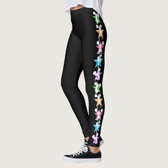 NIEDLICHE UND FARBENE LEGGINGS (Links)