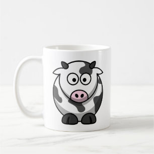 Niedliche und farbenfrohe Cartoon-Milchkuh. Kaffeetasse