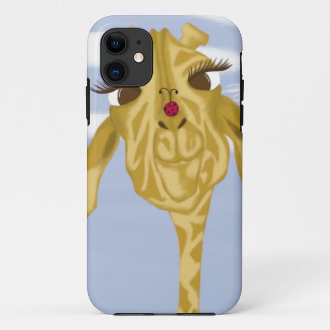 Niedliche und farbenfrohe Giraffe Case-Mate iPhone Hülle (Rückseite)