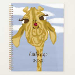 Niedliche und farbenfrohe Giraffe Planer