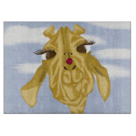 Niedliche und farbenfrohe Giraffe Schneidebrett