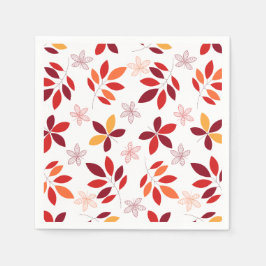 Niedliche und farbenfrohe Herbstlaube Muster Serviette