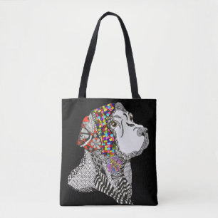 Niedliche und farbenfrohe Labrador Retriever Tote  Tasche