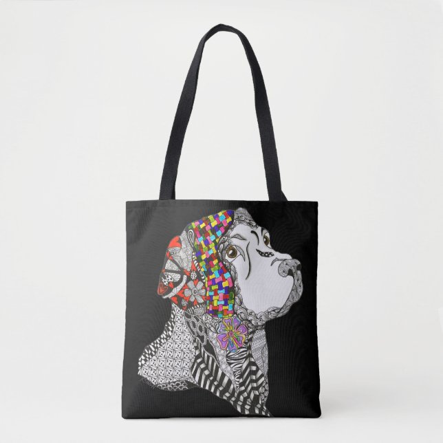 Niedliche und farbenfrohe Labrador Retriever Tote  Tasche (Vorderseite)