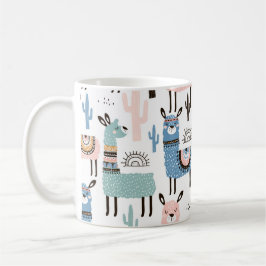 Niedliche und farbenfrohe Lama-Tasse Kaffeetasse