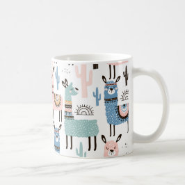 Niedliche und farbenfrohe Lama-Tasse Kaffeetasse