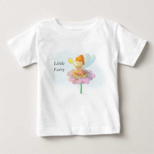 Niedliche und farbenfrohe magische Fee für kleine  Baby T-shirt (Vorderseite)