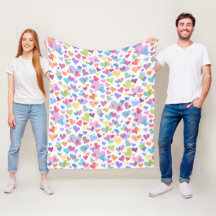 Niedliche und farbenfrohe Pastelherz Muster Girly 