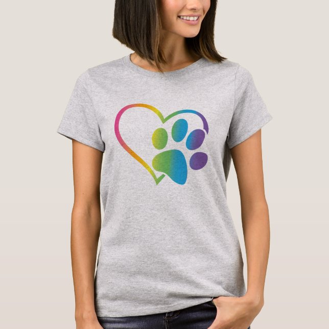 Niedliche und farbenfrohe Tiere der Liebe T-Shirt (Vorderseite)