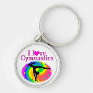 NIEDLICHE UND FARBHAFTE LIEBE GYMNASTICS-DESIGN SCHLÜSSELANHÄNGER