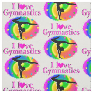 NIEDLICHE UND FARBHAFTE LIEBE GYMNASTICS-DESIGN STOFF