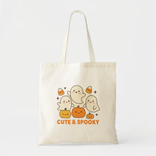 Niedliche und gespeckte Halloween-Ghost-Totttasche Tragetasche