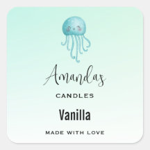 Niedliche und glückliche Quallenfische Candle Busi