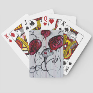 Niedliche und graue Kreatur Whimsical Goth Horror  Spielkarten