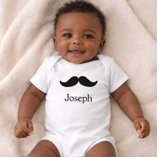 Niedliche und handliche Mustache Baby Strampler