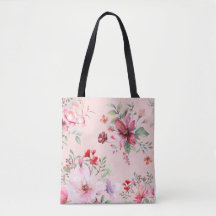 Niedliche und klassisch rosa Blumenbeutel