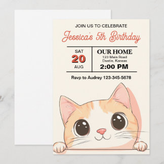 Niedliche und knuddelige Geburtstagspartei Einladung