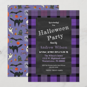 Niedliche und leckere Halloween-Tafel Einladung