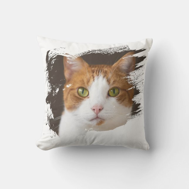 Niedliche und liebenswürdige Katze Kissen (Vorderseite)