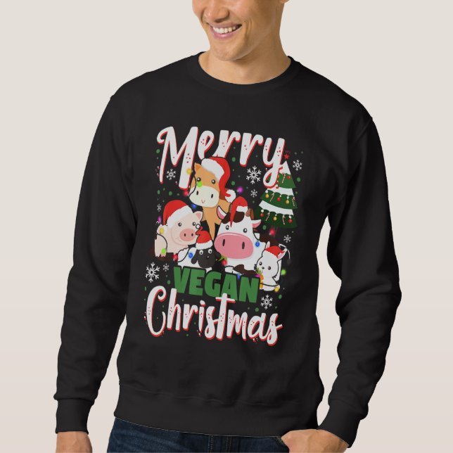 Niedliche und liebevolle Tiere, die Ihnen eine Veg Sweatshirt (Vorderseite)
