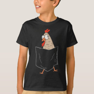 Niedliche und lustige Hühner in einer falschen Tas T-Shirt