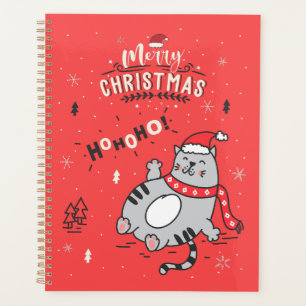 Niedliche und lustige Katze Weihnachten freudige G Planer