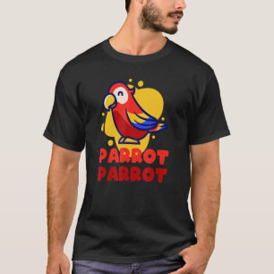Niedliche und lustige Parrot-Vogel-Grafik-Liebe fü T-Shirt