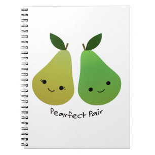 Niedliche und lustige Pearfect Pair Birnen Notizblock