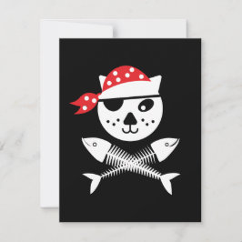 Niedliche und lustige Piratenkatze