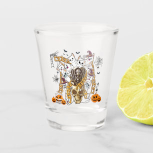 Niedliche und lustige Spooky-böse Katzen Schnapsglas