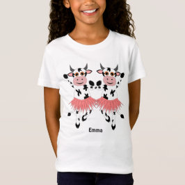 Niedliche und lustige tanzende Kühe T-Shirt